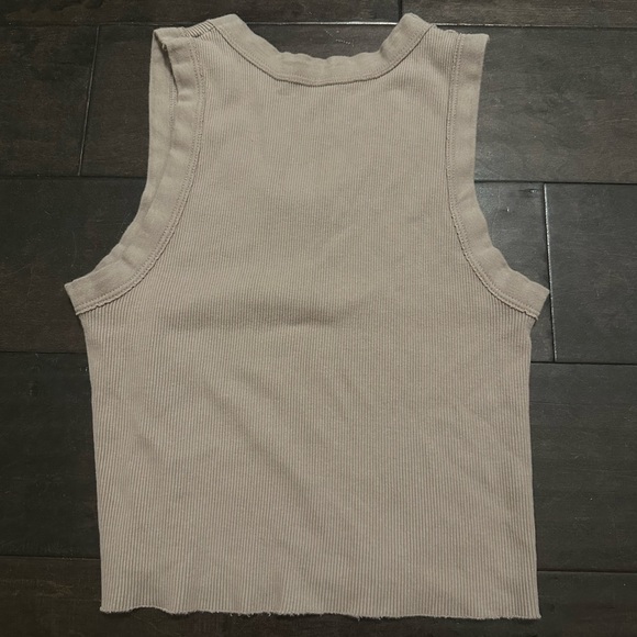 brandy ribbed cropped connor tank - Picture 2 of 3